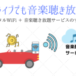 ドライブでもギガを気にせず音楽聴き放題『レンタルWiFi+音楽配信サービス』