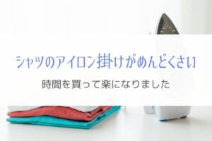 めんどうなシャツのアイロンがけをまだ頑張っているんですか？